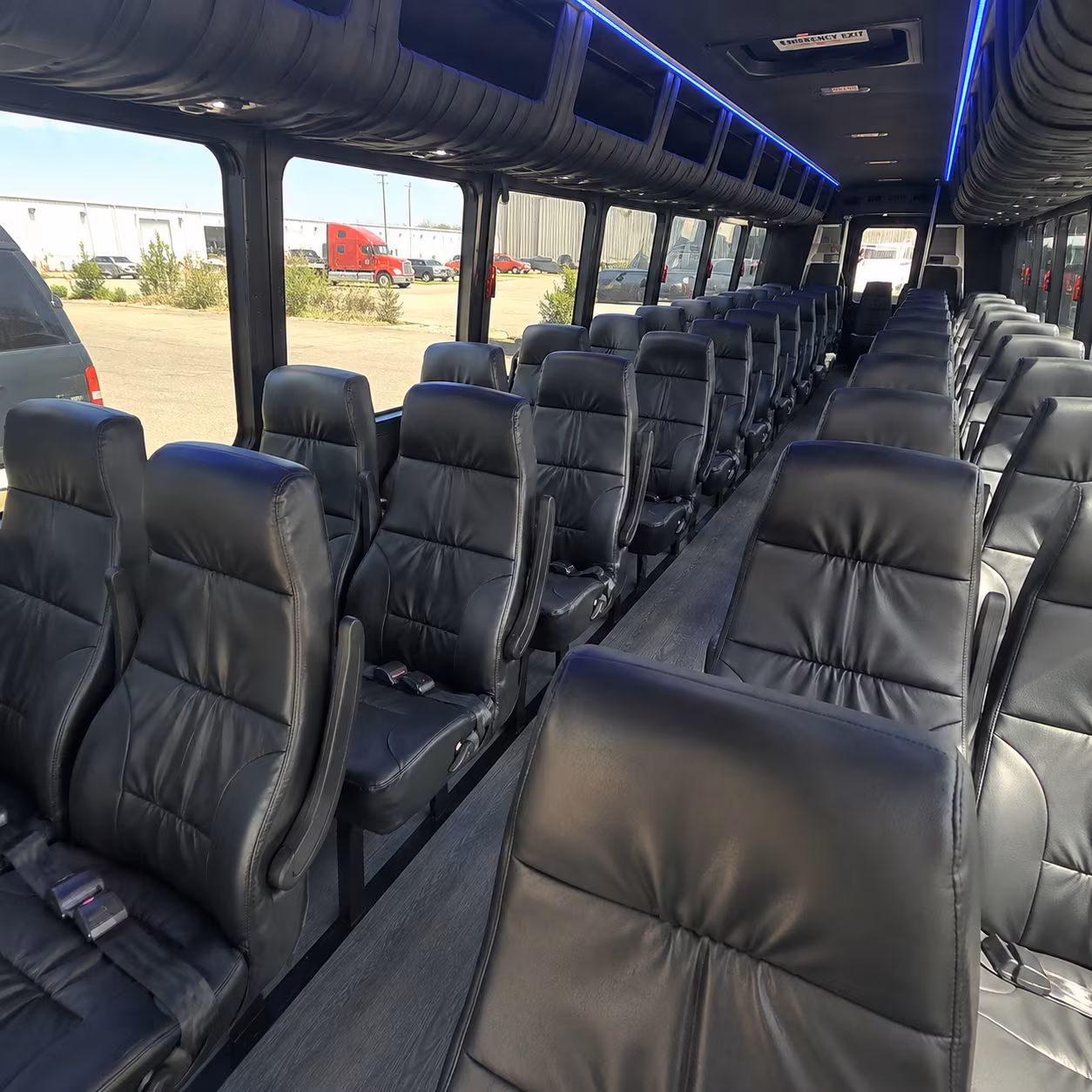 port st lucie 28 passenger minibus inside