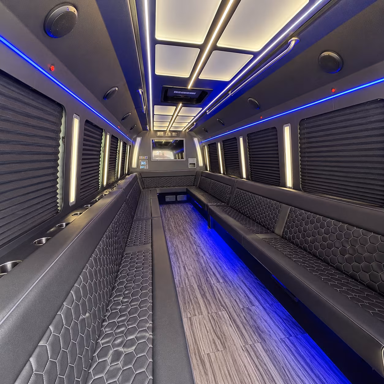 port st lucie 30 passenger party bus interior