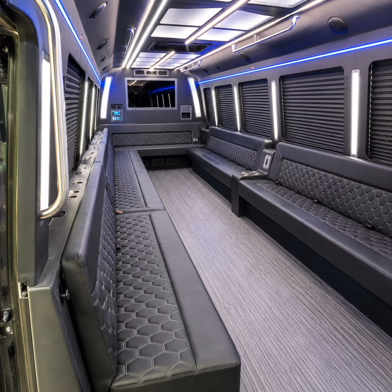 port st lucie 40 passenger party bus interior
