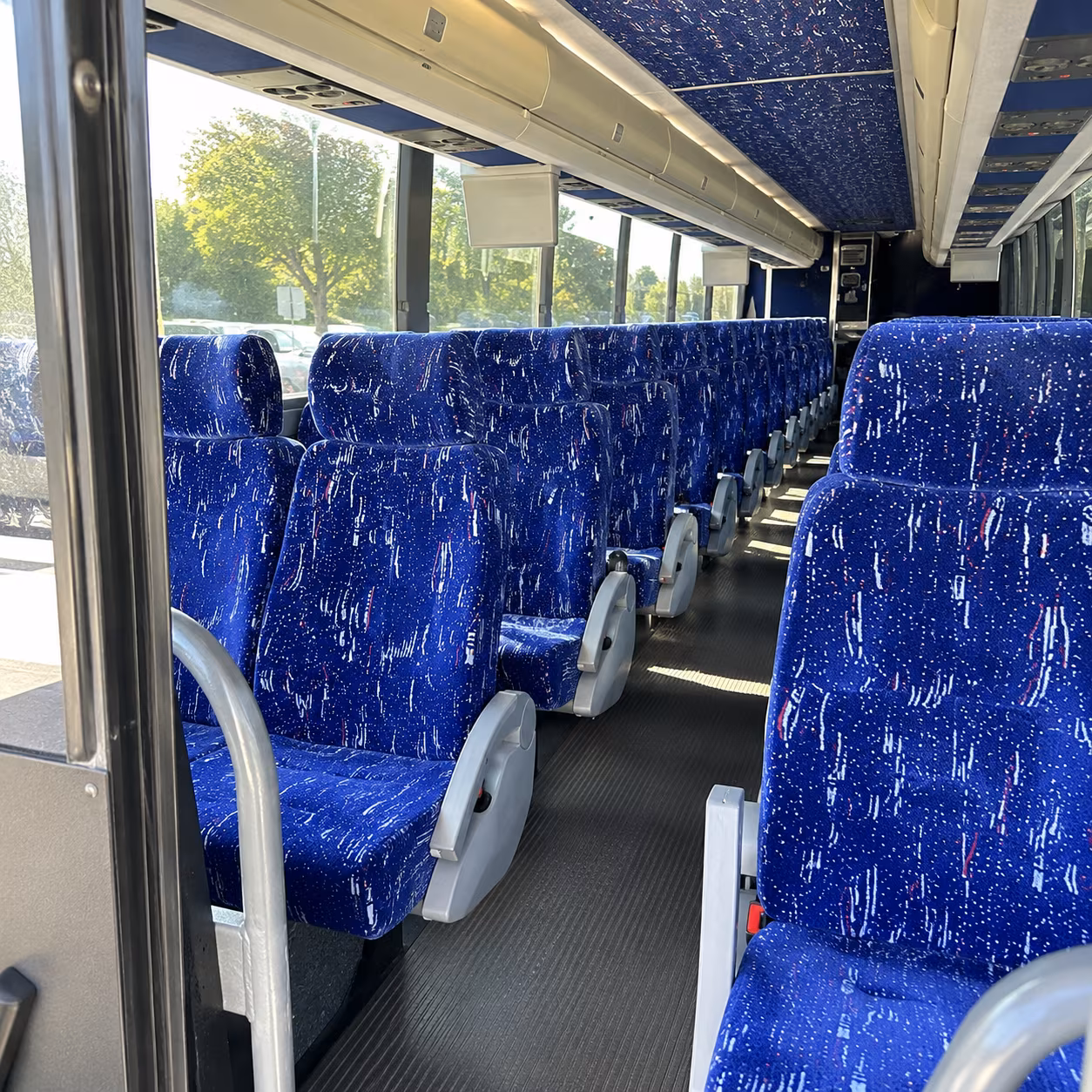 port st lucie 50 passenger charter bus inside
