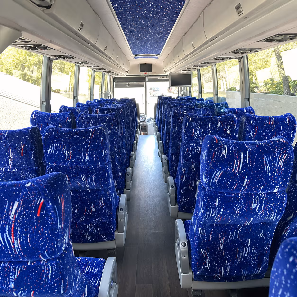 port st lucie 50 passenger charter bus interior