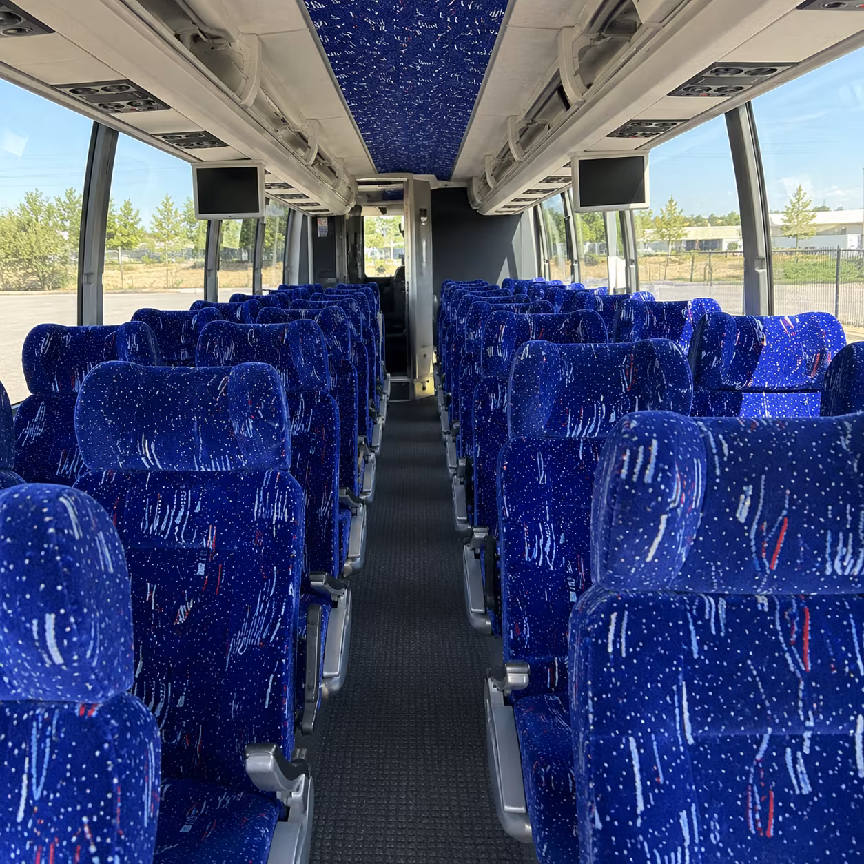 port st lucie 54 passenger charter bus interior