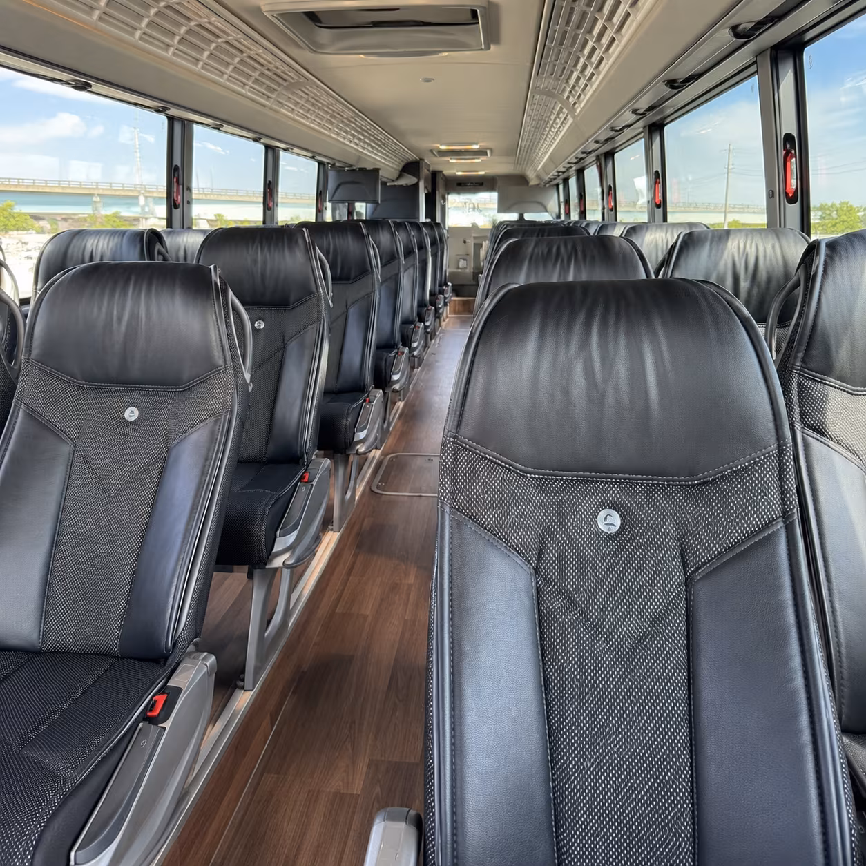 port st lucie charter bus inside