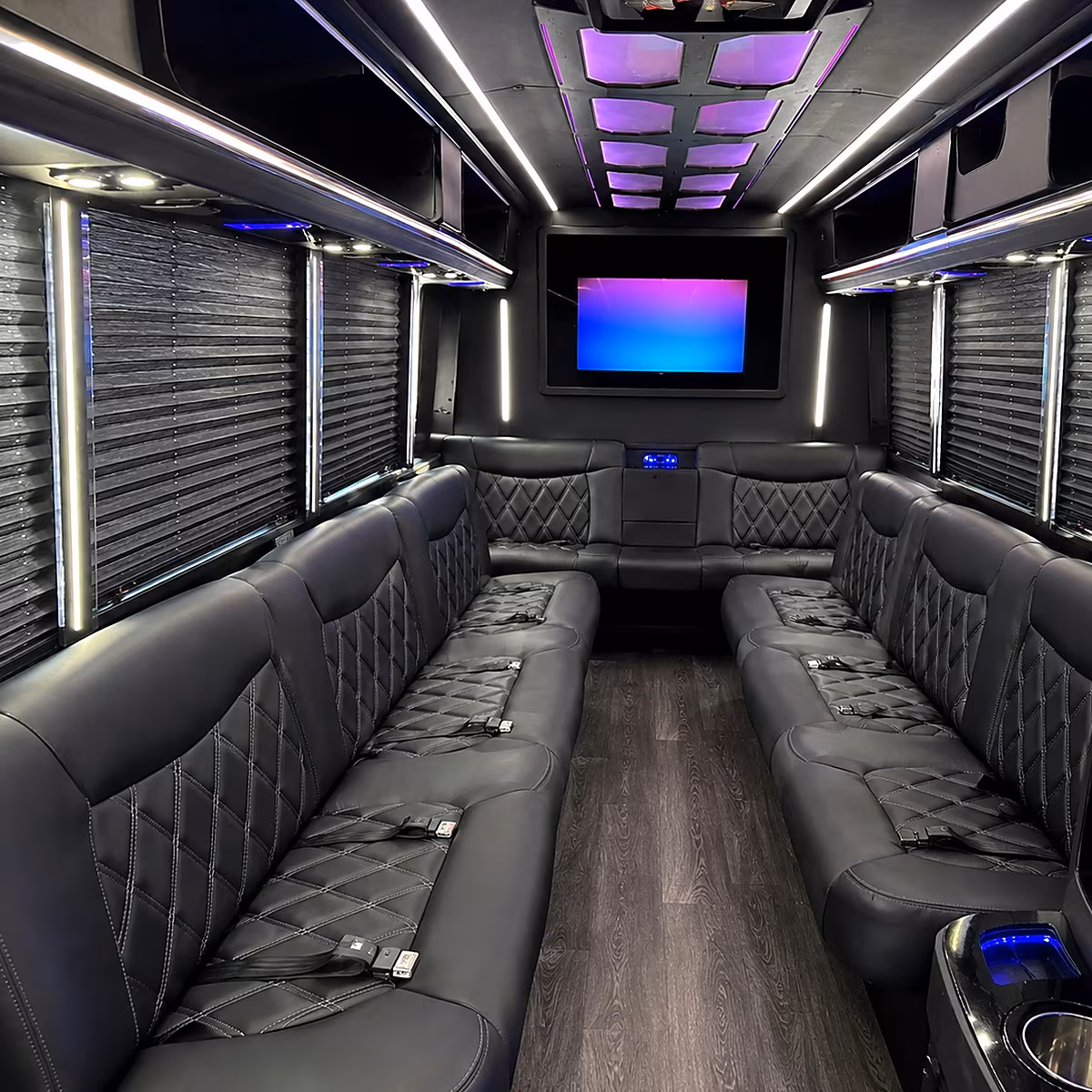 port st lucie party bus interior